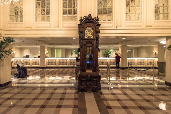 Antique Grandfather Clock at The Hotel Monteleone