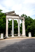 Neoclassical Roman temple Borghese Park Rome, Italy