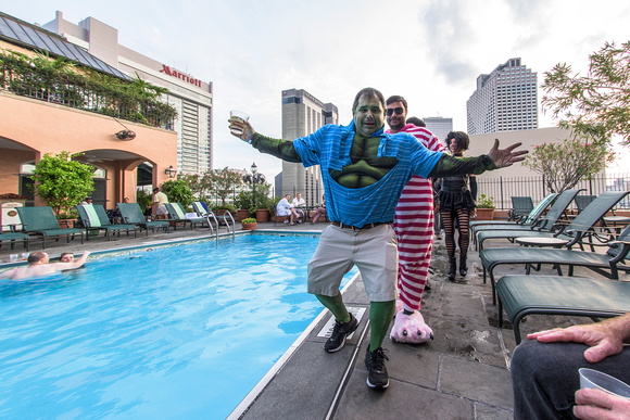 The Hulk at Hotel Monteleone Rooftop Pool