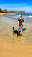 Liam and Ronan at Punta Aguacate